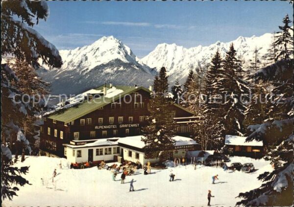 Schwaz Tirol Alpenhotel Grafenast mit Karwendelgebir