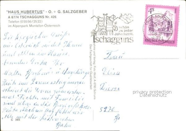 Tschagguns Vorarlberg Haus Hubertus – Bild 2