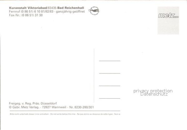 Bad Reichenhall Kuranstalt Viktoriabad Fliegeraufnahme – Bild 2