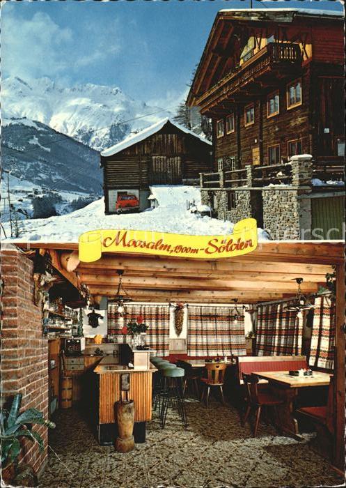 Soelden Oetztal Jausenstation Moosalm Gaststube