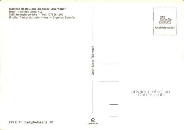 Aha Schluchsee Gasthof Restaurant Seehotel Auerhahn – Bild 2