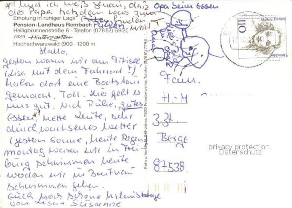 Hinterzarten Pension Landhaus Rombach Zimmer Teich P – Bild 2