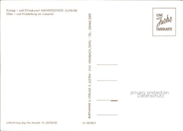 Manderscheid Eifel Ober und Niederburg Liesental Fliegerau – Bild 2
