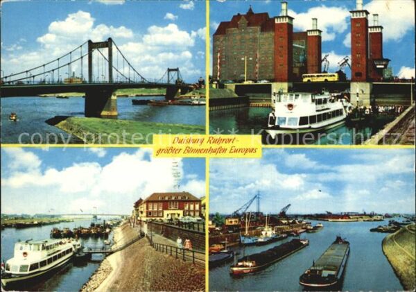 Duisburg Ruhrort Grösster Binnehafen Europas Brücke Frac