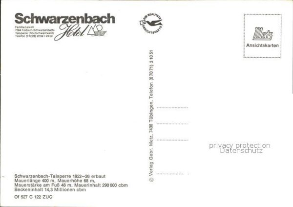 Schwarzenbach Forbach Schwarzenbach Hotel – Bild 2