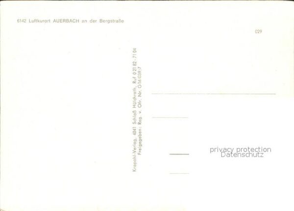 Auerbach Bergstrasse Fliegeraufnahme – Bild 2