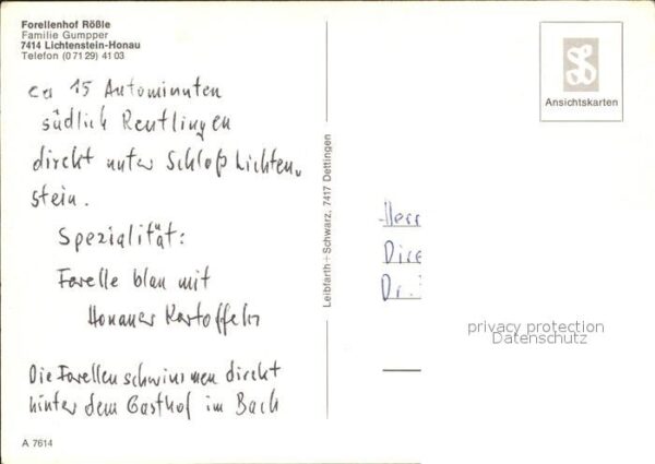Honau Lichtenstein Forellenhof Rössle – Bild 2