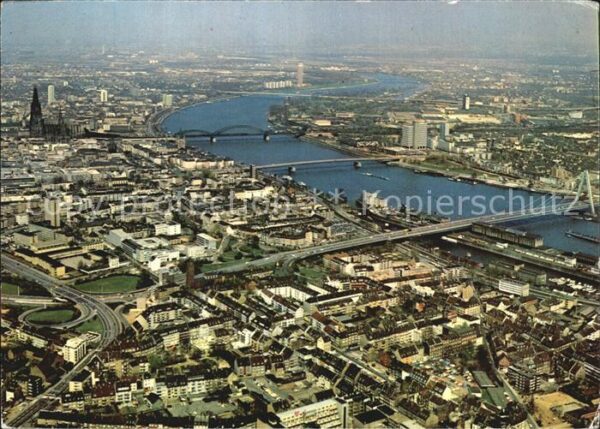 Koeln Rhein Dom Severinsbrücke Deutzer Hohenzollern