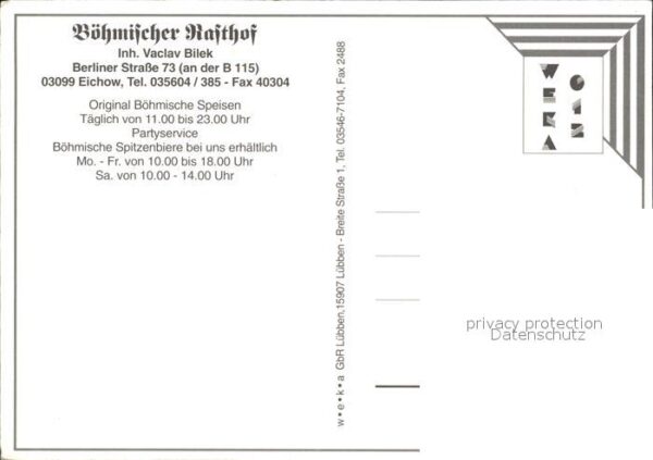 Eichow Böhmischer Gasthof Gaststube Kochszene – Bild 2
