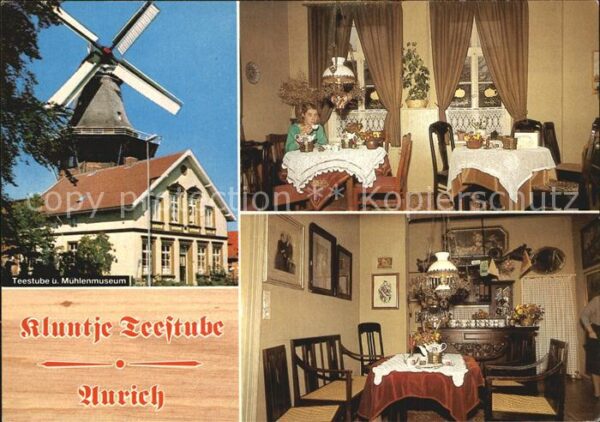 Aurich Ostfriesland Kluntje Teestube Gaststube Mühlenmuseum