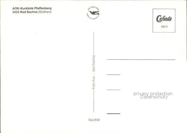 Bad Sachsa Harz AOK Kurklinik Pfaffenberg – Bild 2