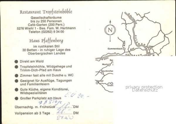 Wiehl Reichshof Haus Pfaffenberg Gaststube Restaurant T – Bild 2