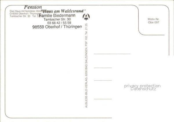 Oberhof Thueringen Pension Haus am Waldesrand Garten Aufen – Bild 2