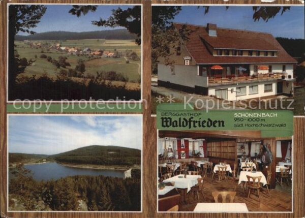 Schoenenbach Schluchsee Berggasthof Waldfrieden Gastraum Panora