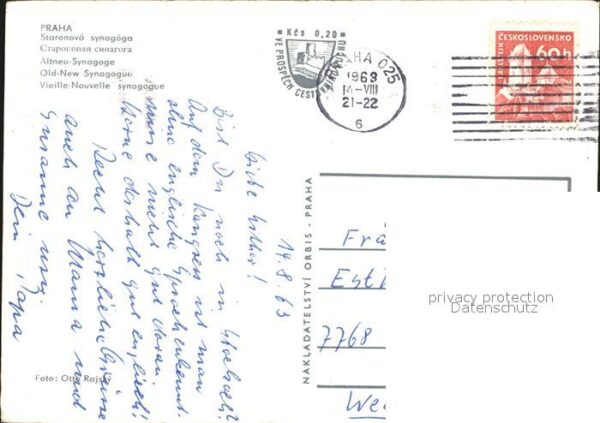 Praha Prahy Prague Staronova synagoga – Bild 2