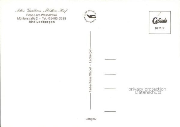 Ladbergen Altes Gasthaus Möllers Hof Gastraum – Bild 2