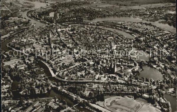 Luebeck Fliegeraufnahme