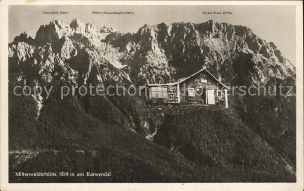 Mittenwald Bayern Mittenwalder Hütte am Karwendel