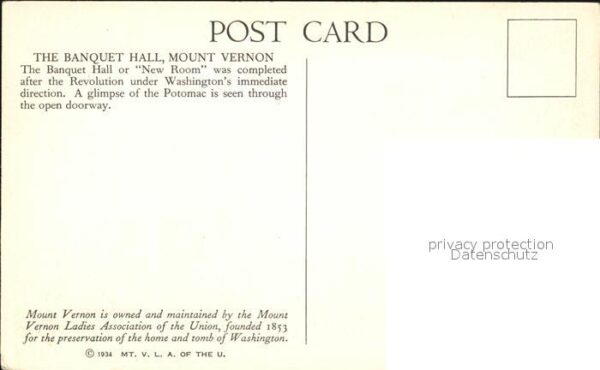 Mount Vernon Washington The Banquet Hall – Bild 2