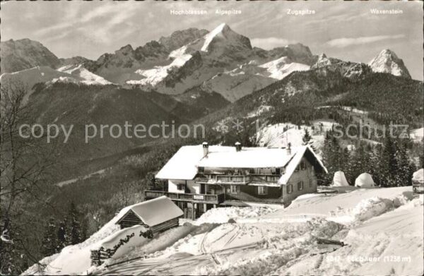 Garmisch-Partenkirchen Eckbauer Berggasthaus Hochblassen Alp u