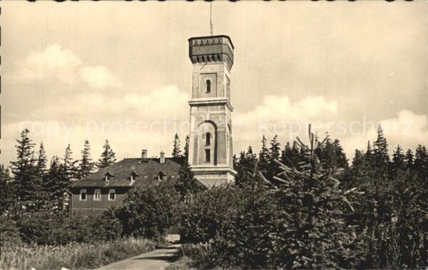Annaberg-Buchholz Erzgebirge HO Gaststätte und Aussichtsturm auf dem
