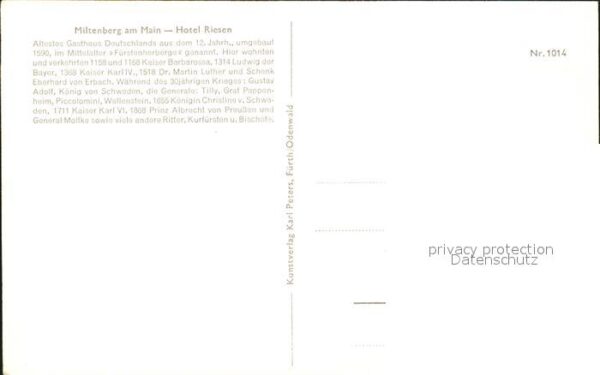 Miltenberg Main Hotel Riesen – Bild 2