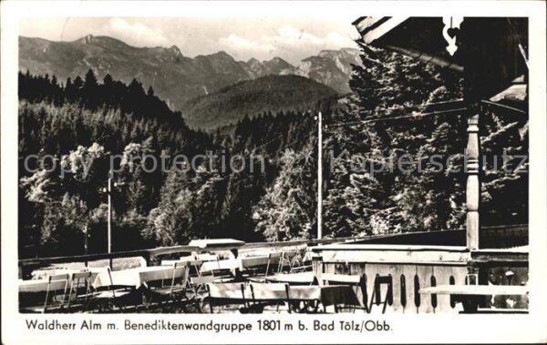 Bad Toelz Waldherr Alm mit Benediktenwandgruppe