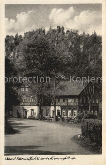 Jonsdorf Hotel Gondelfahrt mit Nonnenfelsen