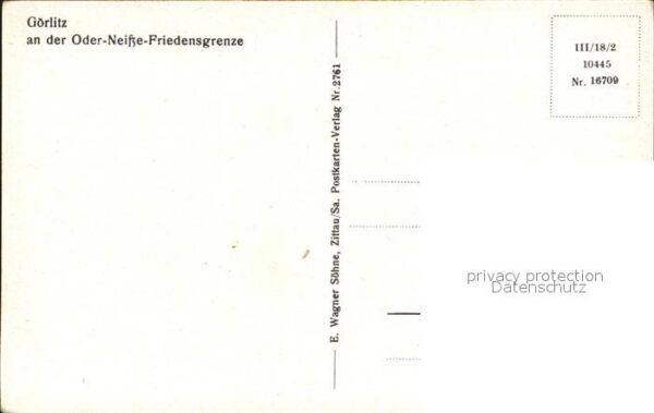 Goerlitz Sachsen Gebäude an der Oder Neisse Grenze – Bild 2