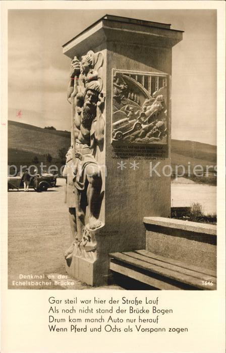 Echelsbach Denkmal an der Echelsbacher Brücke