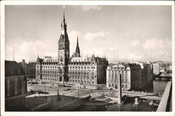 Hamburg Rathaus und Rathausmarkt