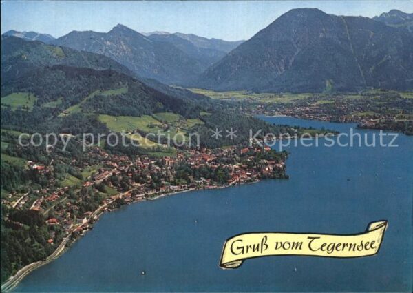 Tegernsee mit Wallberg Fliegeraufnahme