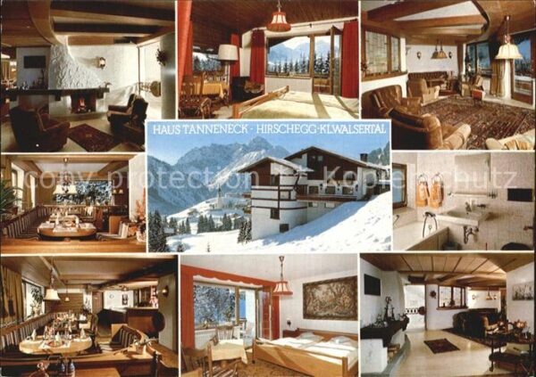 Hirschegg Kleinwalsertal Vorarlberg Haus Tanneneck Zimmer Bad Gastraum Hall