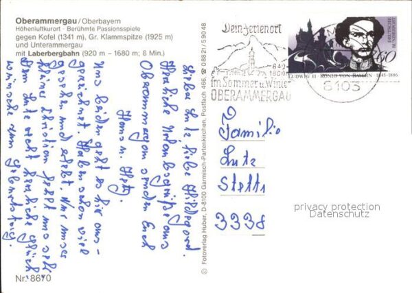 Oberammergau mit Kofel und Laberbergbahn – Bild 2