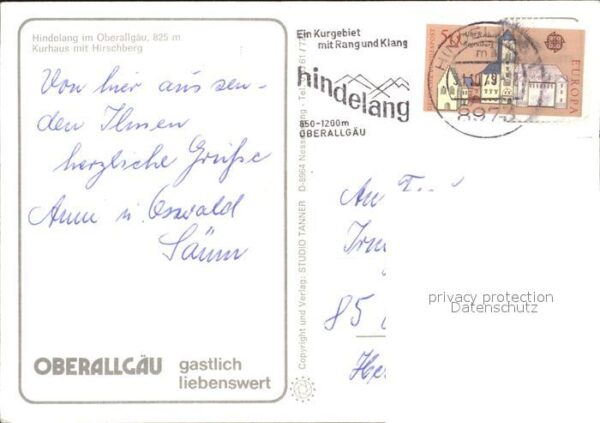 Hindelang Kurhaus mit Hirschberg – Bild 2