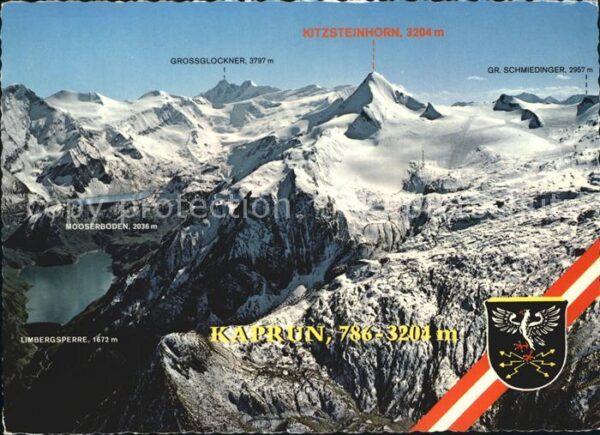 Kaprun Skiparadies Kitzsteinhorn Fliegeraufnah