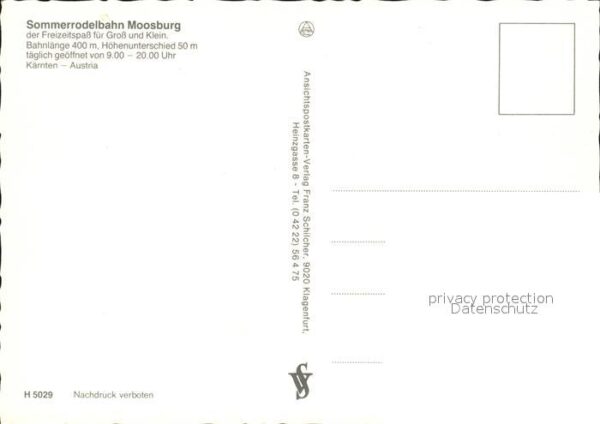 Moosburg Kaernten Sommerrodelbahn Teilansichten – Bild 2