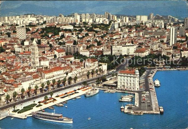 Split Spalato Fliegeraufnahme
