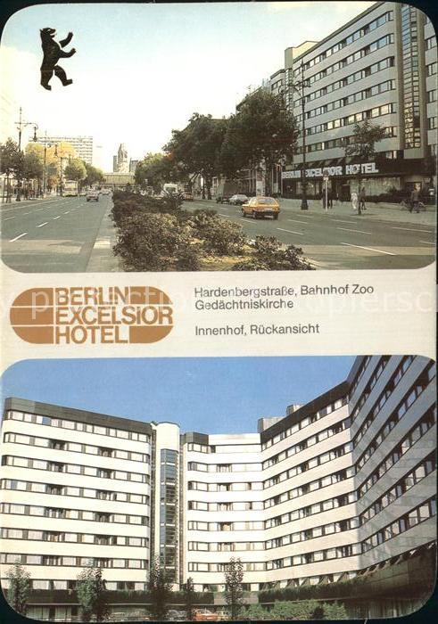 Berlin Excelsior Hotel Bahnhof Zoo Gedächtnisk