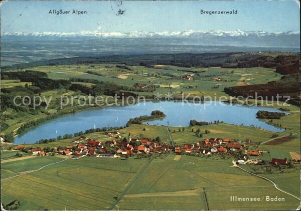 Illmensee Fliegeraufnahme Allgäuer Alpen Bregenze