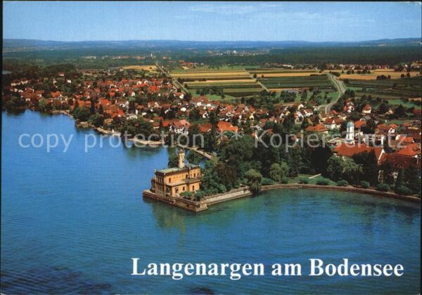 Langenargen Bodensee mit Schloss Montfort und Unterdorf Flie