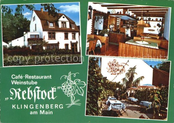 Klingenberg Main Cafe Restaurant Rebstock Gaststube Terr