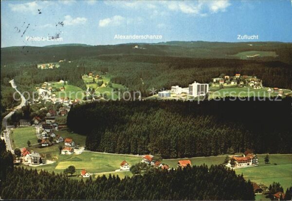 Kniebis Freudenstadt Fliegeraufnahme Alexanderschanze Zufluc