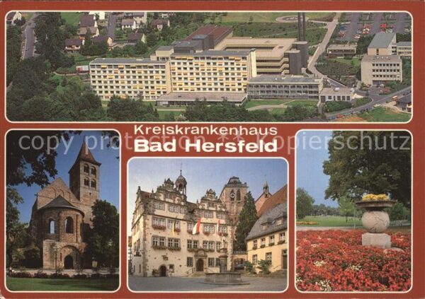 Bad Hersfeld Fliegeraufnahme Stiftsruine Rathaus Dud