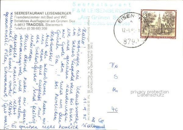 Tragoess Seerestaurant Leisenberger Grüner See – Bild 2