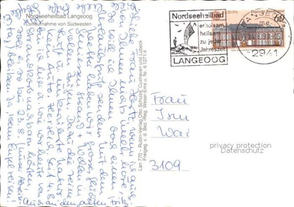 Langeoog Nordseebad Fliegeraufnahme – Bild 2
