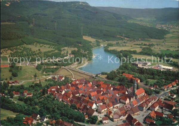 Schoemberg Zollernalbkreis Altstadt mit Stausee und Plettenberg Fl