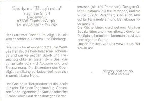 Fischen Allgaeu Gasthaus Bergfrieden Gasträume – Bild 2