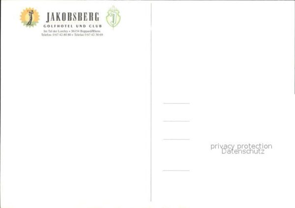 Boppard Rhein Jakobsberg Golfhotel und Club Fliegerau – Bild 2