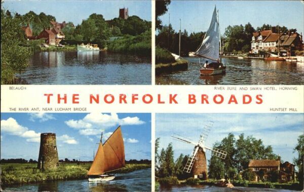 Norfolk Norwich Belaugh River Bure and Swan Hotel Horni